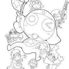 keroro mission titar - Coloriage - Coloriage GRATUIT - Les coloriages des membres de Jedessine