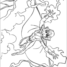Coloriage de Tornade - Coloriage - Coloriage SUPER HEROS - Coloriage X-MEN - Coloriage TORNADE