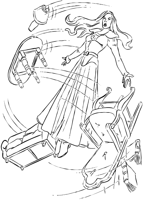 coloriage de jean grey