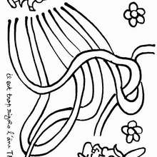 Coloriage de Trotro a la recherche d'Anna - Coloriage - Coloriage PERSONNAGE BD - Coloriage TROTRO - Coloriage TROTRO GRATUIT