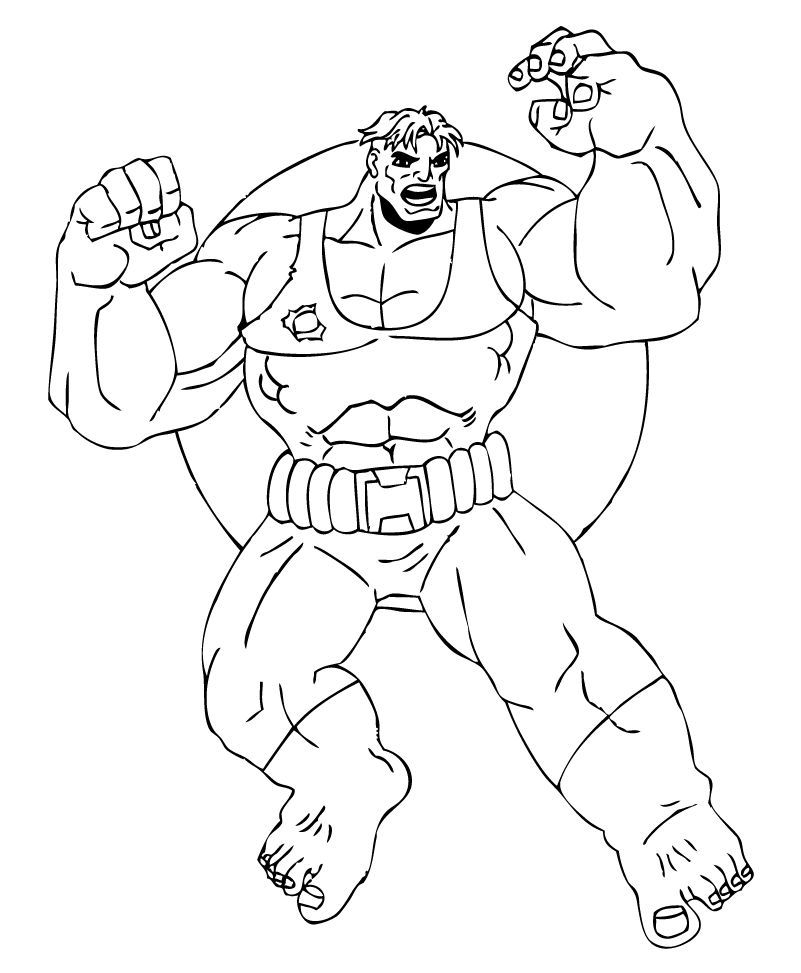 Coloriages coloriage de l''immense hulk  fr.hellokids.com