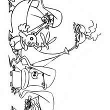 Coloriage d'une grosse fatigue - Coloriage - Coloriage PERSONNAGES SERIES TELE - Coloriage LES ZINZINS DE L'ESPACE