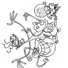 Coloriage de la f�te! - Coloriage - Coloriage PERSONNAGES SERIES TELE - Coloriage LES ZINZINS DE L'ESPACE