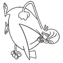 Coloriage de Gorgious - Coloriage - Coloriage PERSONNAGES SERIES TELE - Coloriage LES ZINZINS DE L'ESPACE