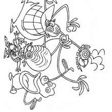 Coloriage de tous les zinzins - Coloriage - Coloriage PERSONNAGES SERIES TELE - Coloriage LES ZINZINS DE L'ESPACE