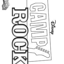 Coloriage du logo de Camprock - Coloriage - Coloriage DE STARS
