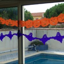 Fiche bricolage: guirlandes d'Halloween - Activit�s - Bricolage ENFANT - Bricolage pour pr�parer les f�tes ! - Bricolage Halloween - Les guirlandes d'Halloween