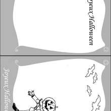 Coloriage d'un �pouvantail - Coloriage - Coloriage FETES - Coloriage HALLOWEEN - Coloriage CARTES INVITATION HALLOWEEN