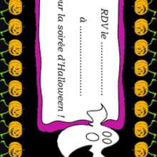Coloriage d'un fant�me - Coloriage - Coloriage FETES - Coloriage HALLOWEEN - Coloriage CARTES INVITATION HALLOWEEN
