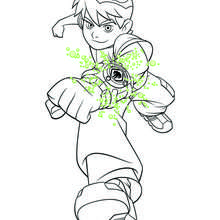 Coloriage Montre Ben 10