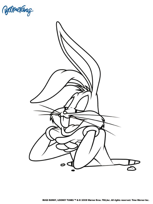 bugs bunny sort de son terrier