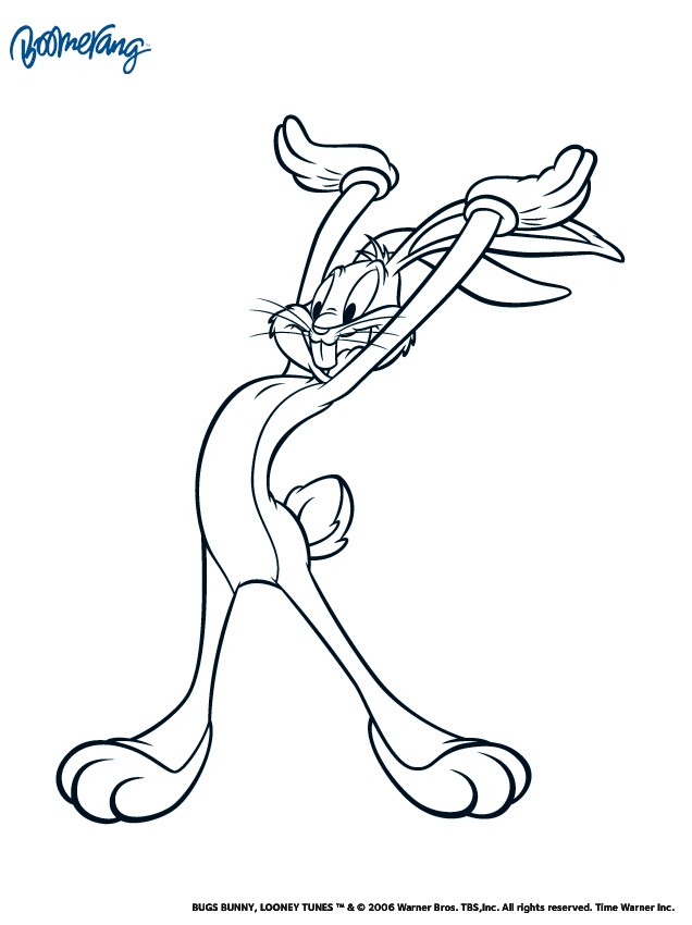 bugs bunny les mains en l air