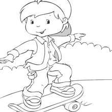 Coloriage en ligne de Skateboard - Coloriage - Coloriage EN LIGNE - Coloriage EN LIGNE GRATUIT