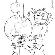Coloriage de Matias d�guis� en monstre - Coloriage - Coloriage FETES - Coloriage HALLOWEEN - Coloriage MONSTRE HALLOWEEN
