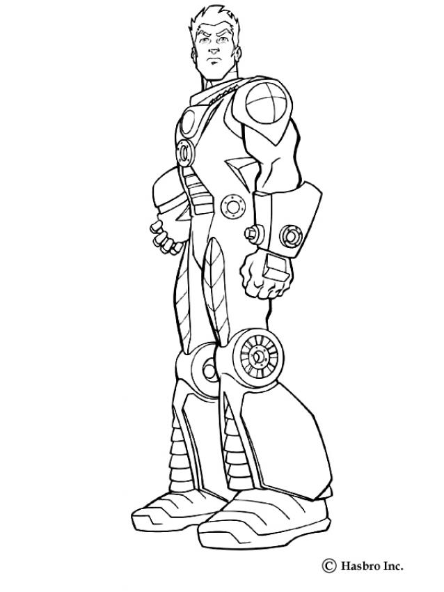 Action Man N�1 - Coloriage - Coloriages de tes H�ROS PR�F�R�S - Action Man