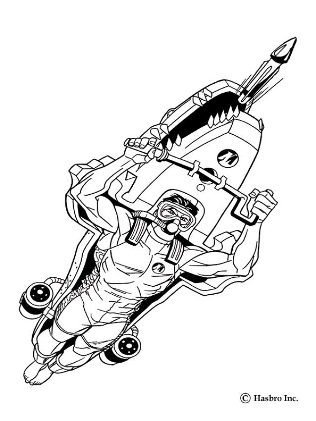 Action Man N�2 - Coloriage - Coloriages de tes H�ROS PR�F�R�S - Action Man