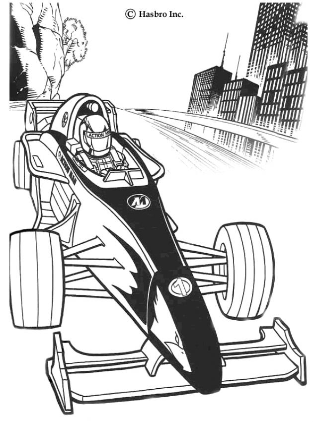Action Man N�4 - Coloriage - Coloriages de tes H�ROS PR�F�R�S - Action Man