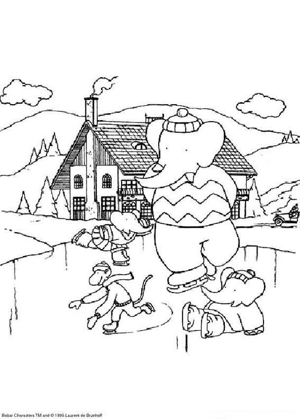babar-fait-du-patin