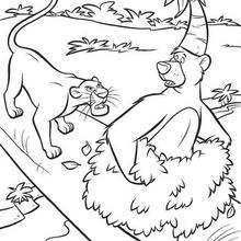 Coloriage LIVRE DE LA JUNGLE