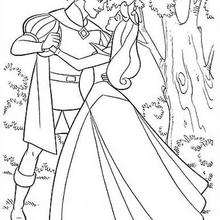 Coloriage LA BELLE AU BOIS DORMANT