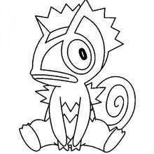 Cameleon - Coloriage - Coloriage POKEMON