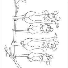 Coloriage NOS VOISINS LES HOMMES d'une chauve-souris