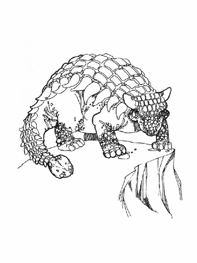 Coloriage En Ligne Dinosaure Effrayant