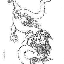 Coloriage d'un dragon - Coloriage - Coloriage FETES - Coloriage NOUVEL AN CHINOIS - Coloriage DRAGON CHINOIS A IMPRIMER