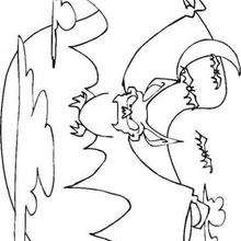 Coloriage d'un groupe de chauve souris - Coloriage - Coloriage FETES - Coloriage HALLOWEEN - Coloriage CHAUVE SOURIS HALLOWEEN
