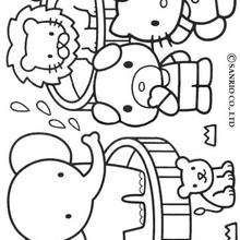 Coloriage HELLO KITTY