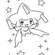 Coloriage de Jirachi - Coloriage - Coloriage POKEMON - Coloriages POKEMONS
