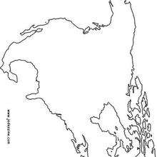 Coloriage de l'Amerique du Nord - Coloriage - Coloriage A IMPRIMER - Coloriage de LIEUX ET BATIMENTS A IMPRIMER