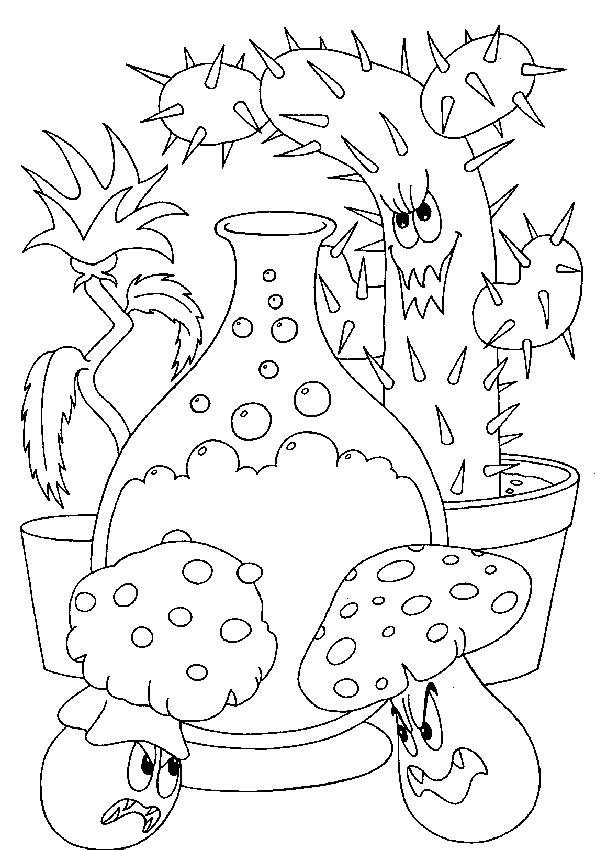 La potion - Coloriage - Coloriages de HALLOWEEN