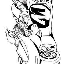 Coloriage de la super moto de Action Man