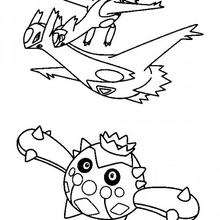 Coloriage Pokemon Latios et autres cr�atures - Coloriage - Coloriage POKEMON