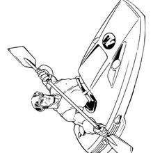 Coloriage du cano� d'Action Man - Coloriage - Coloriage PERSONNAGES SERIES TELE - Coloriage ACTION MAN
