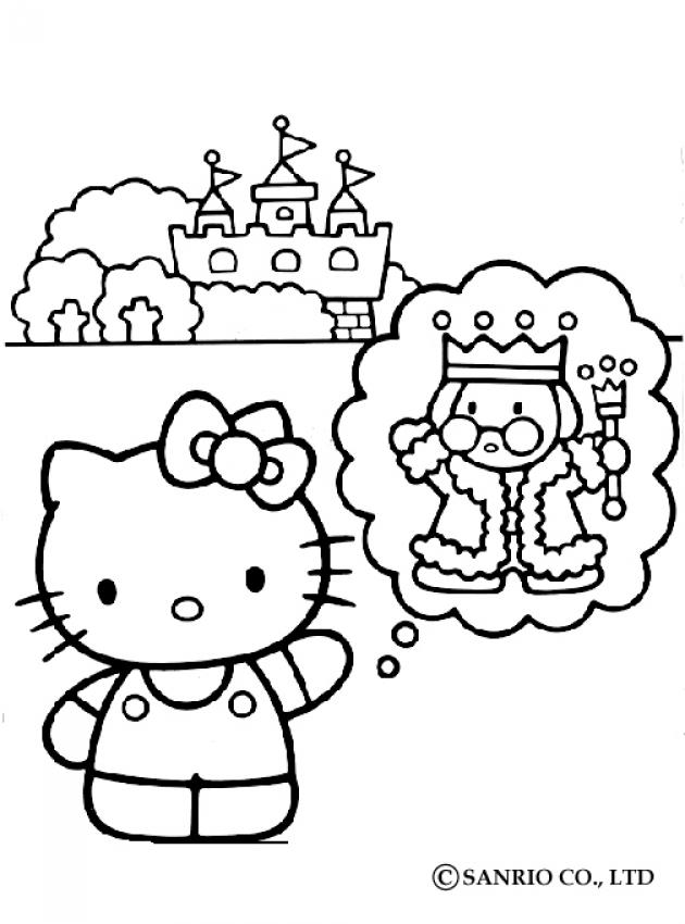 Coloriage du chateau du roi