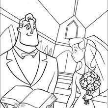 Coloriage du mariage