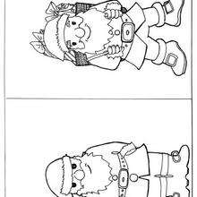 Coloriage du P�re-No�l - Coloriage - Coloriage FETES - Coloriage NOEL - Coloriage PERE NOEL - Coloriage PERE NOEL GRATUIT