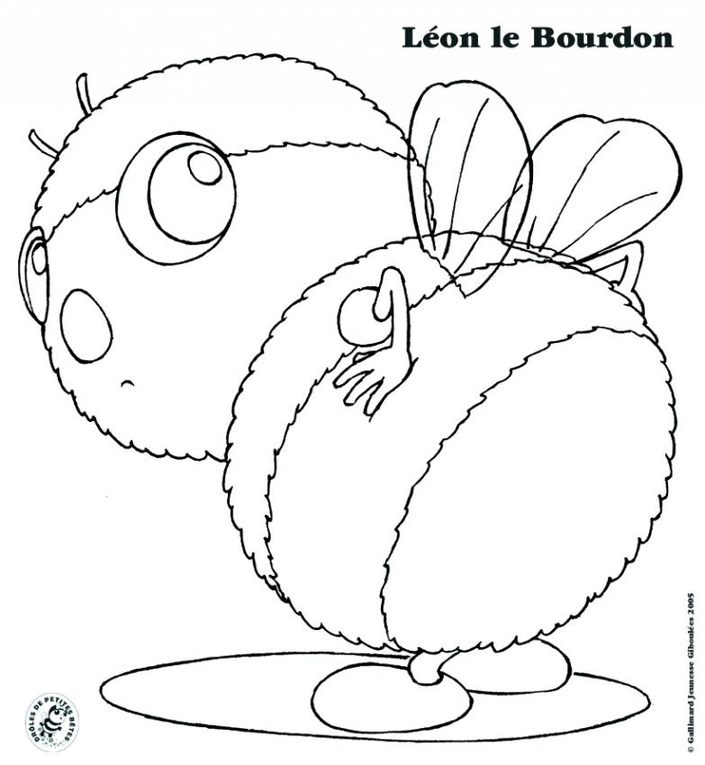 Coloriage Leon Le Bourdon
