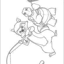 Coloriage NOS VOISINS LES HOMMES des animaux à la chasse - Coloriage - Coloriage FILMS POUR ENFANTS - Coloriage NOS VOISINS LES HOMMES