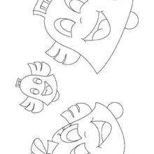 Coloriage des cloches de P�ques - Coloriage - Coloriage FETES - Coloriage PAQUES - Coloriage CLOCHES DE PAQUES