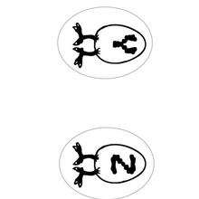 Lettres Oeufs : Y Z - Coloriage - Coloriage PAQUES - Coloriage LETTRES DE PAQUES