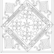 MANDALAS � colorier n�3 - Coloriage - Coloriage MANDALA - MANDALAS � colorier