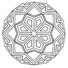Coloriage de Mandala N�171 - Coloriage - Coloriage MANDALA