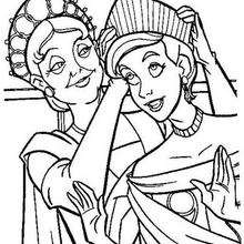 Coloriage ANASTASIA de Marie et Anastasia - Coloriage - Coloriage PERSONNAGE FILM - Coloriage ANASTASIA
