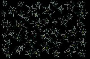 Nuit d'étoiles - Dessin - Dessiner - Les dessins des enfants
