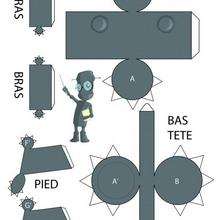 PaperToy du Robot (difficile) - Activit�s - Bricolage ENFANT - Papertoys