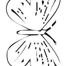 Coloriage d'un papillon N�14 - Coloriage - Coloriage ANIMAUX - Coloriage INSECTE - Coloriage PAPILLON