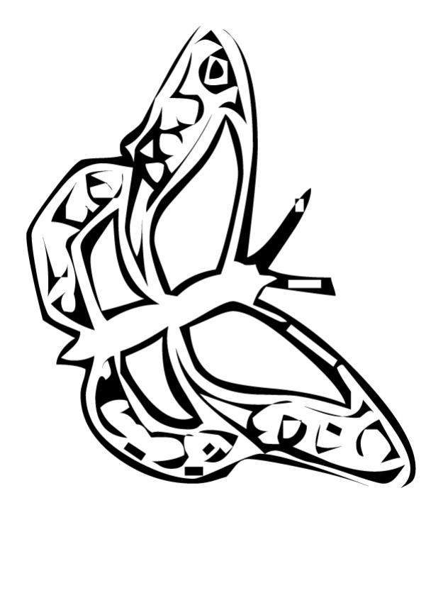 Papillon N�15 - Coloriage - Coloriage du printemps